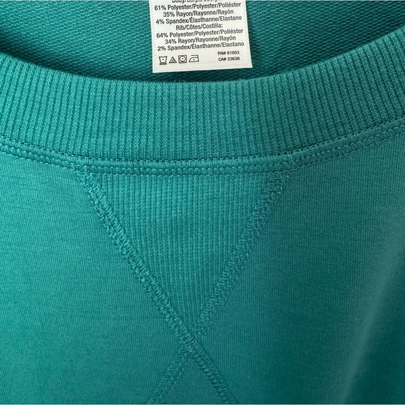 Jockey 3X teal Light Weight Sweatshirt - Picture 4 of 5